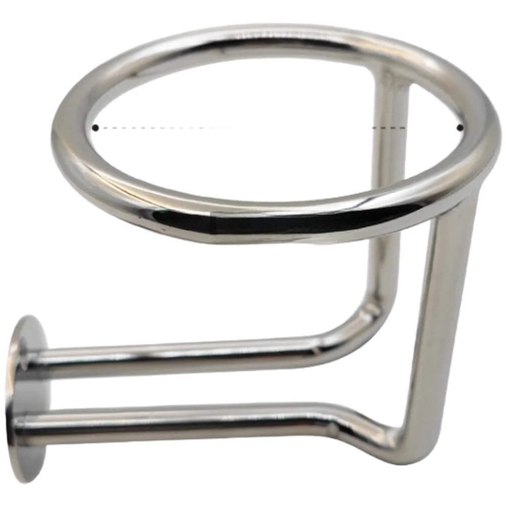 For Boat Cup Holder Made of 316 Stainless Steel for Yacht RV Marine Home Wall Mount 90mm Inner Diameter Silver