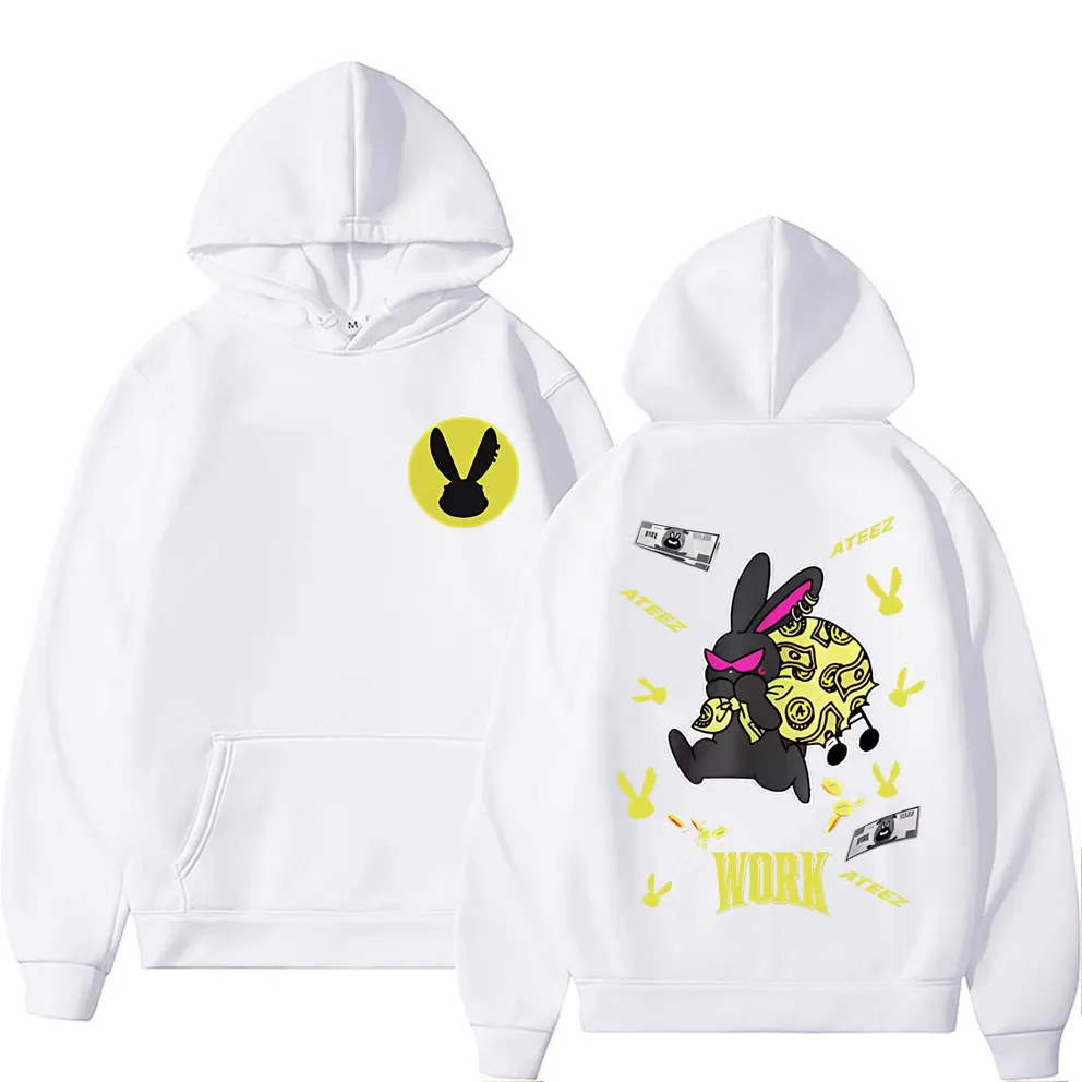 Korean Kpop ATEEZ Golden Hour Hoodie Men Women Clothing Sweatshirt Hip Hop Oversized Hoodies Men's Fleece Cotton Hooded Pullover