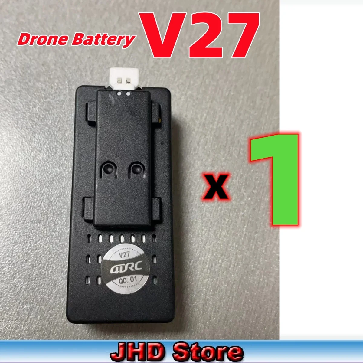 JHD 4DRC V27 Battery For Original 4DRC V27 Airplane 3.7V 1000mAh Battery For 4D-V27 RC Aircraft Fighter 4DRC Battery Supliers