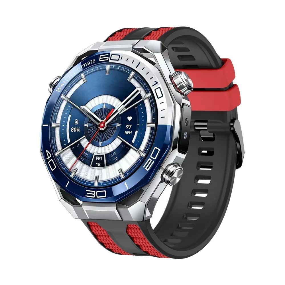 Cinturino sportivo in silicone per Huawei Watch GT6 46mm cinturino originale bicolore 22mm braccialetto di ricambio per Huawei GT6 46MM