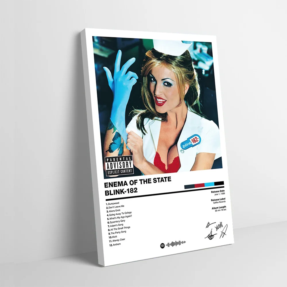 Blink-182 - Enema Of The State Printing Poster Custom Pictures Wall Art Canvas Painting Gift for Room Decorations Home Decor
