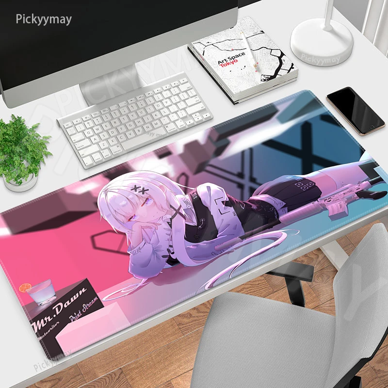 Locking Edge Mouse Mats Large Rubber Mouse Pad 90x40 Mousepads Keyboard Mat Gamer Mousepad Anime Desk Pads Print Stream CSGO