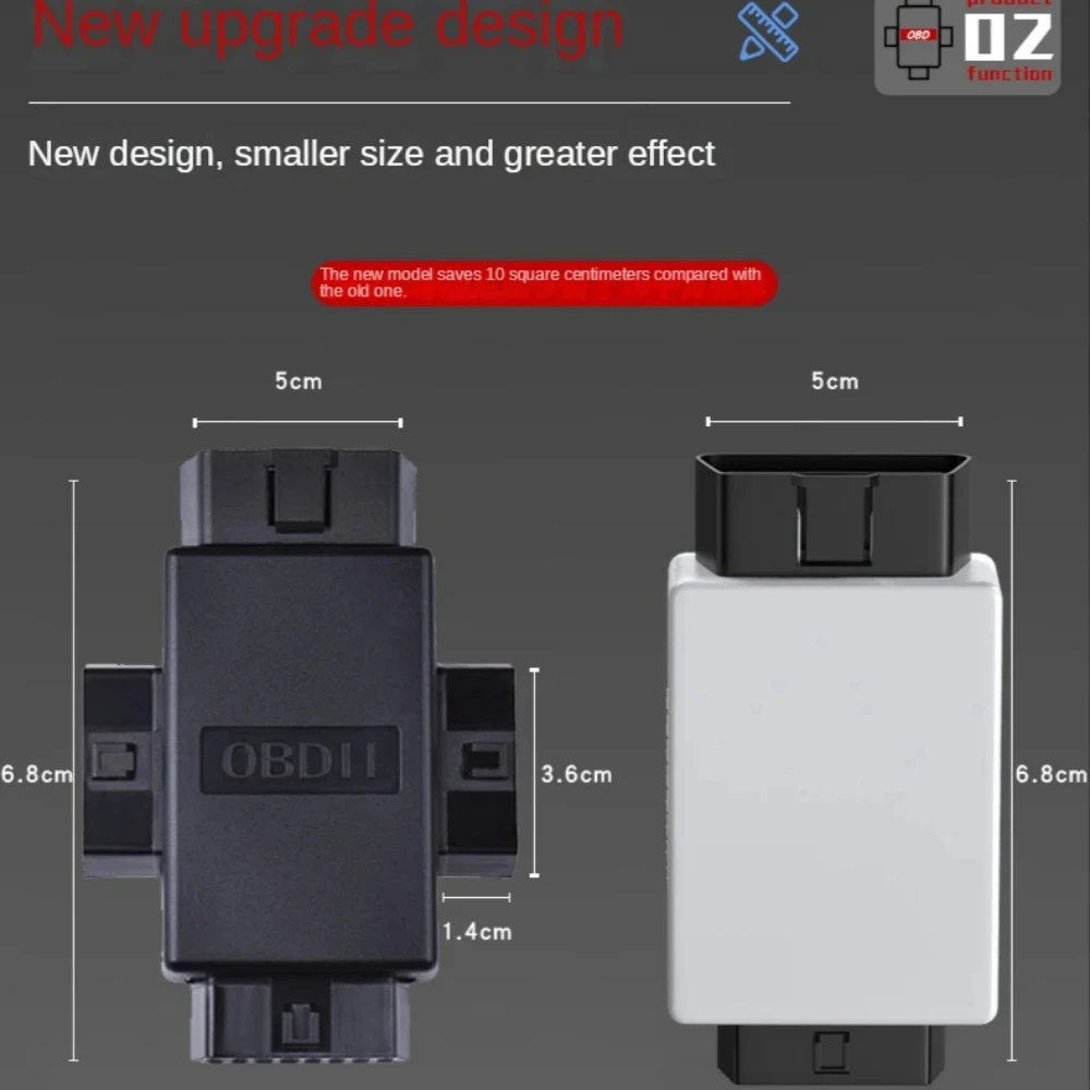 Bluetooth Auto OBDII16 Pin Stecker 3 Buchse 1 bis 3 OBD Kabel Shunt Konverter Adapter Diagnose Extender Eins-in-drei Adapter 3 Schalter