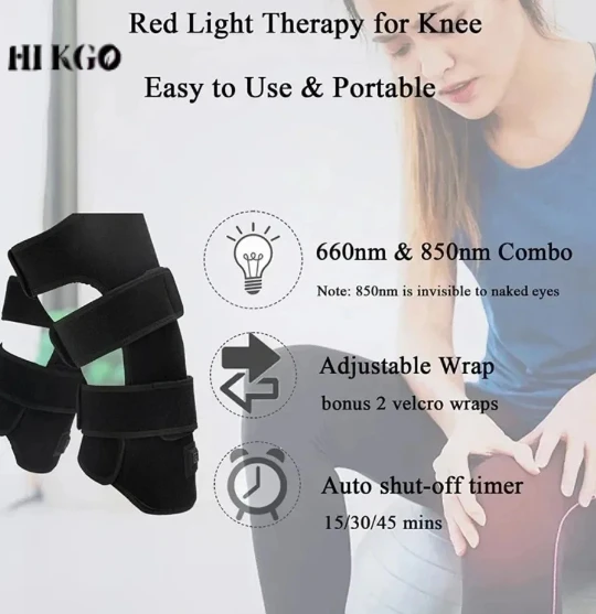 

Infrared Red Light Therapy Knee Wrap for Muscle Recovery and Joint Pain Relief