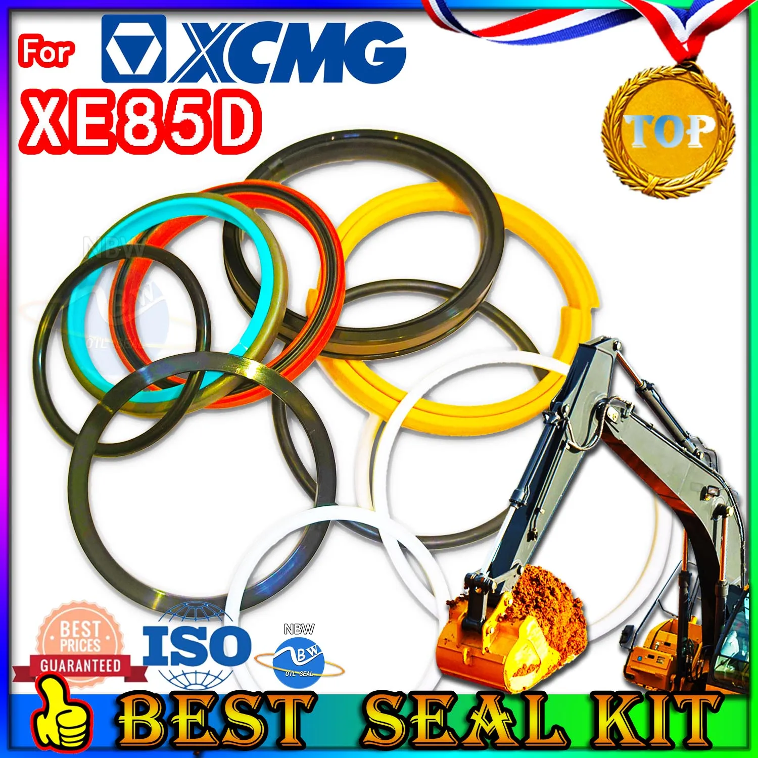 For XCMG XE85D Oil Seal Repair Kit Boom Arm Bucket Excavator Hydraulic Cylinder Factory Direct Sales wholesale Wheel Control