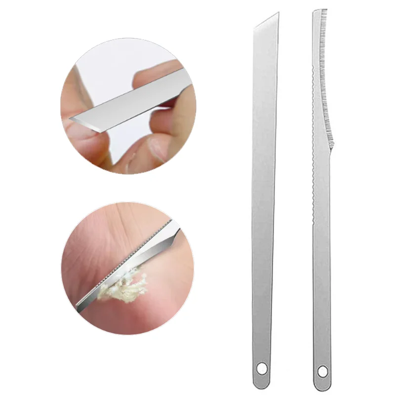 3/7 pz in acciaio inox Manicure Pedicure coltello tagliaunghie per rimuovere la pelle morta calli spessa dura Acne ago Pick Tool Set