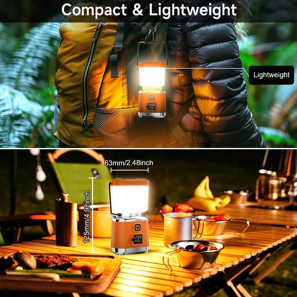 새로운 휴대용 캠핑 라이트 파워 뱅크 LED 캠핑 스트 - Outdoor Camping Lights String 리뷰 및 가격