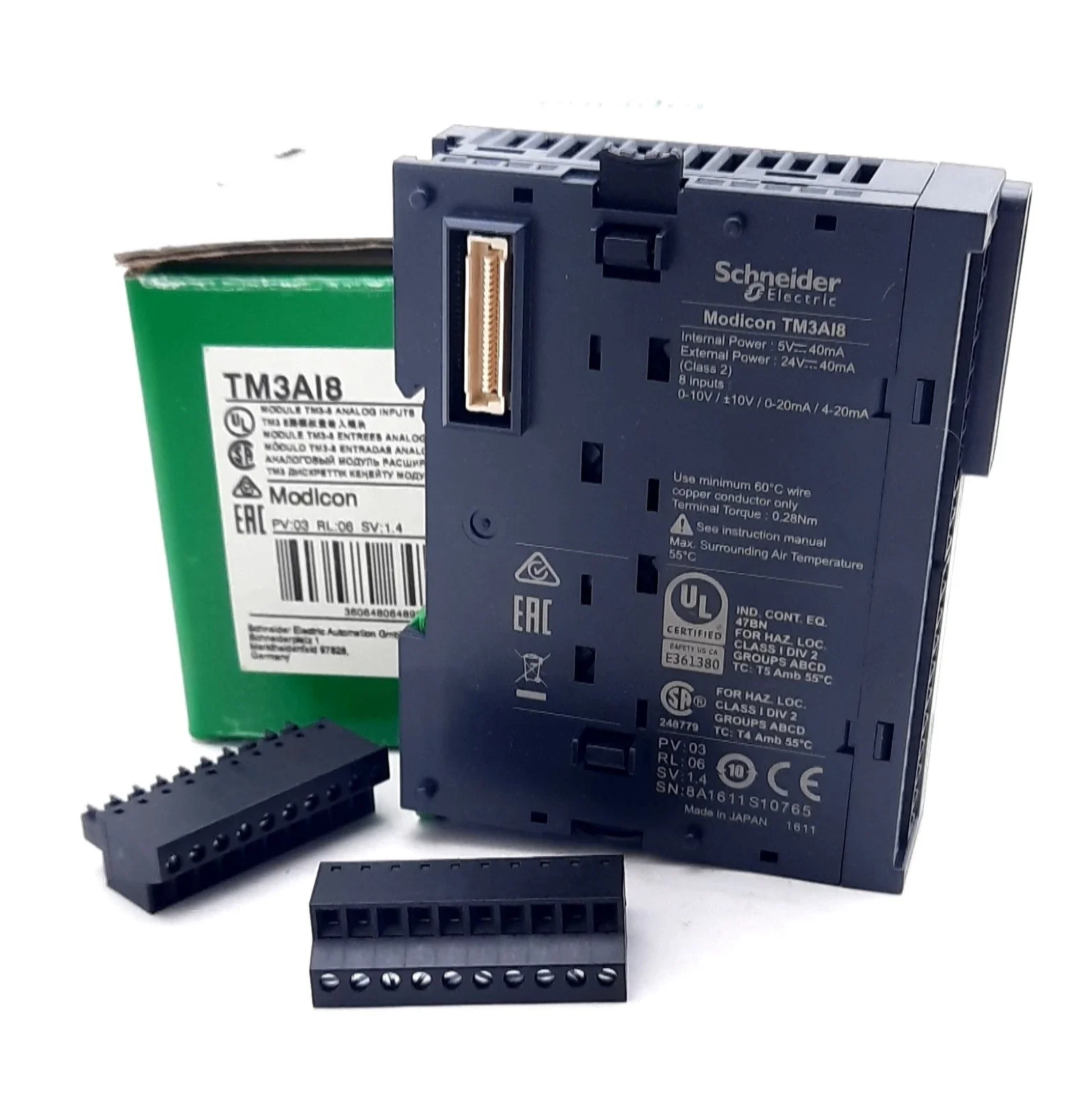 

TM2AMI8HT new model TM3AI8 Modicon TM3 - 8 analog inputs (screw) 24Vdc
