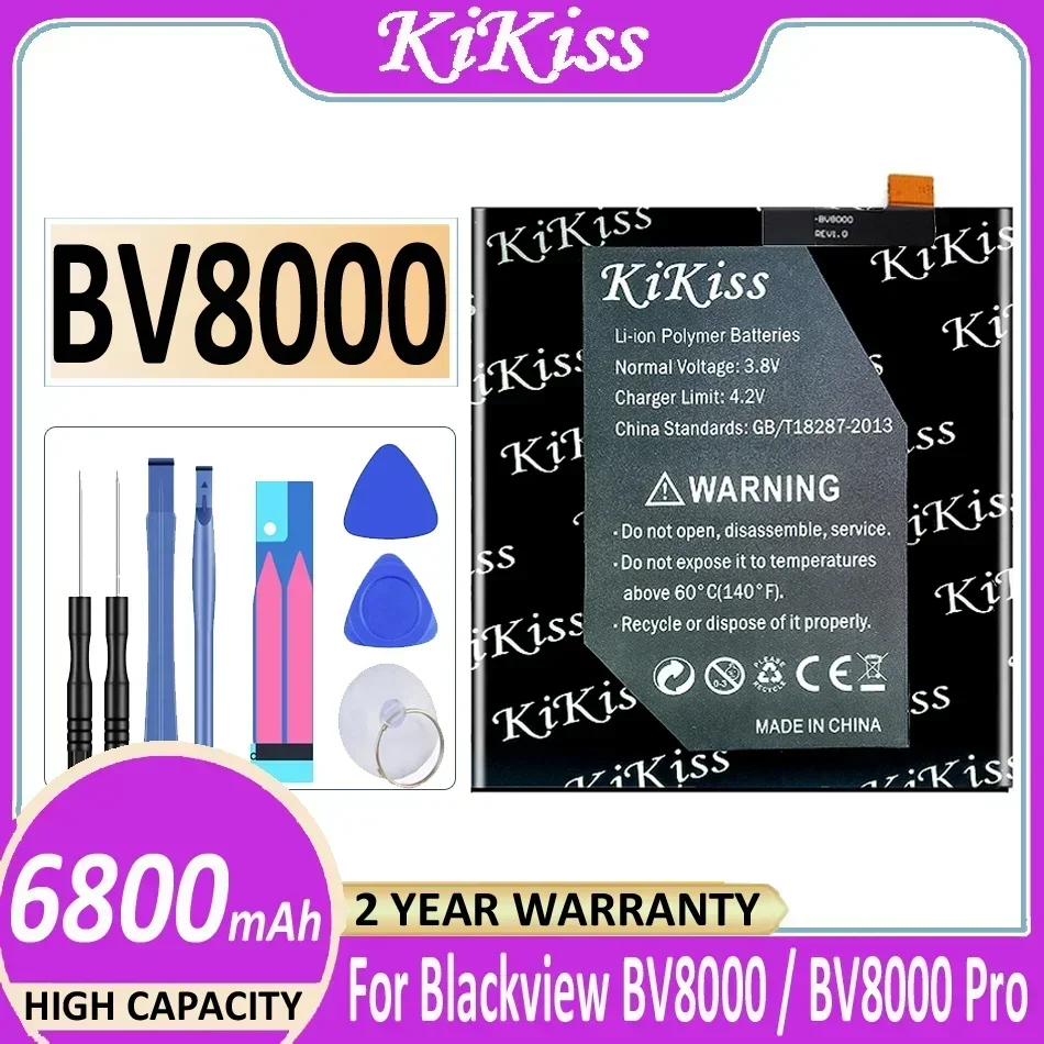 

Аккумулятор KiKiss 6800 мАч для Blackview BV8000/BV8000 Pro BV8000Pro