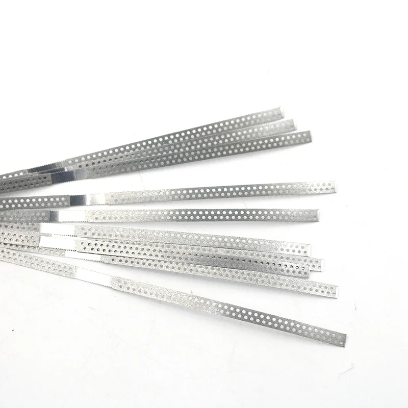 

Stainless Steel Metal Dental Solid/Perforated Diamond Teeth Polishing Finishing Strips