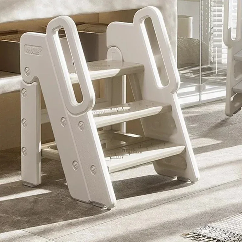 Multifunctional Ladder Folding Stairs Home Kitchen Small Car Wash Ladder Metal Decorative Simple Kids Sedie Steps Household