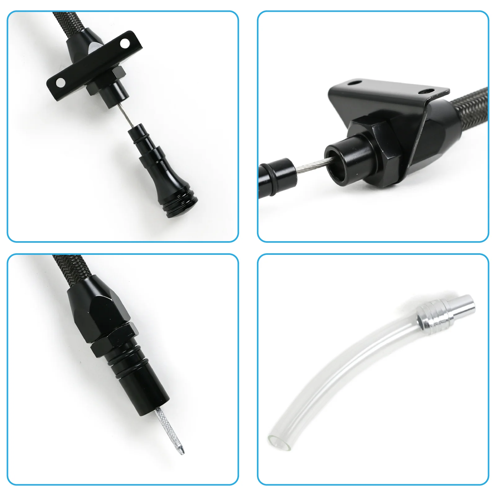 Tubo de vareta de transmissão de aço inoxidável com montagem firewall para GM 4l80e envio flexível dos EUA