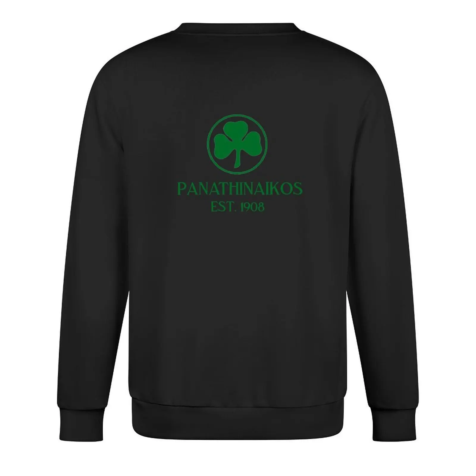 Panathinaikos بلوفر أخضر جرافيك تي شيرت رجالي على الطراز الكوري ملابس رجالي معطف رجالي بلوزات جرافيك