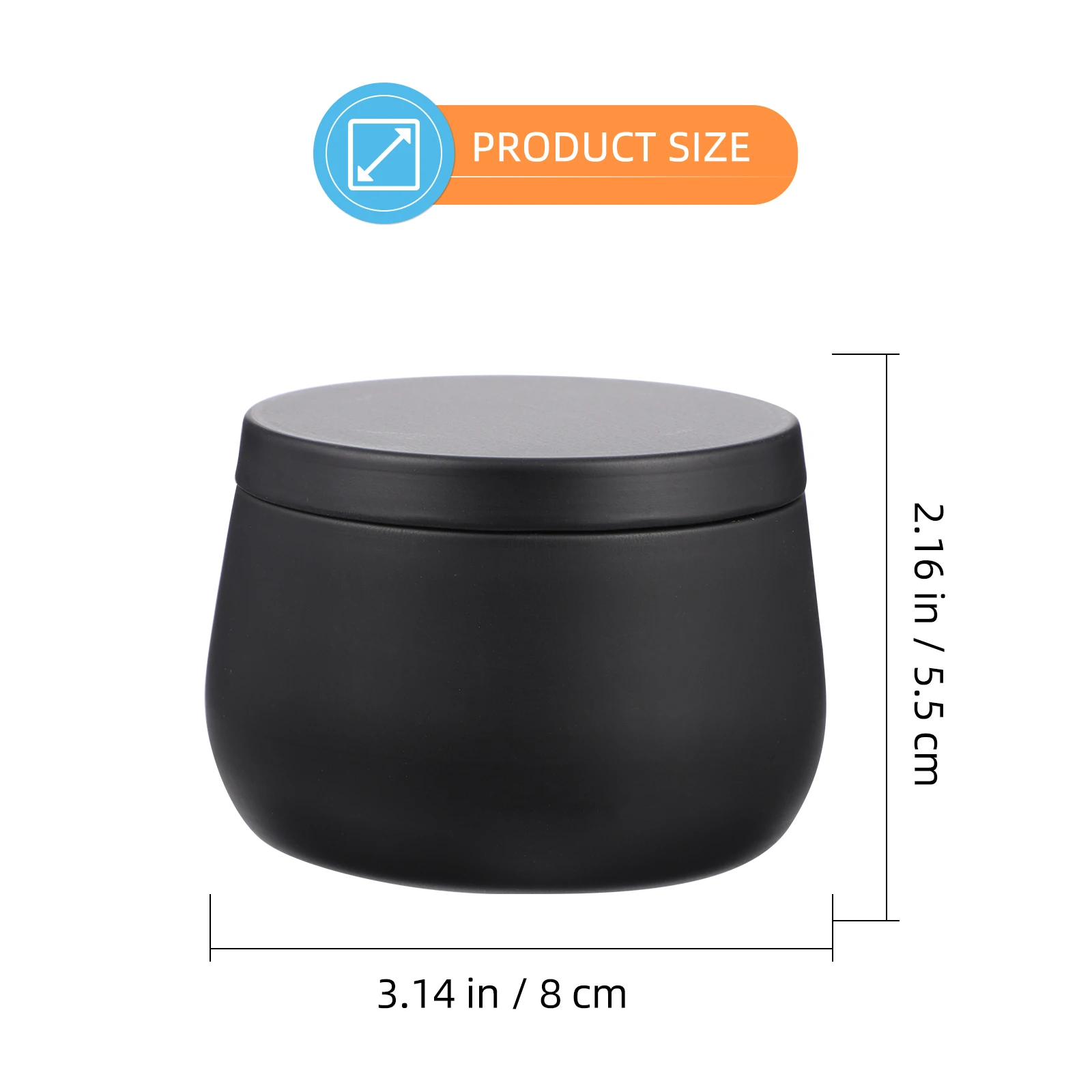 

9Pcs Round Tea Tin Can Multi Purpose Storage Box Candy Jewelry Craft Beads Container Tea Tin Craft Can