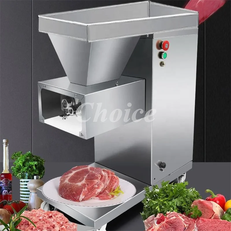 Commercial Beef Pork Slicing Machine Stainless Steel Automatic Fresh Meat Slicer Cutter Machine