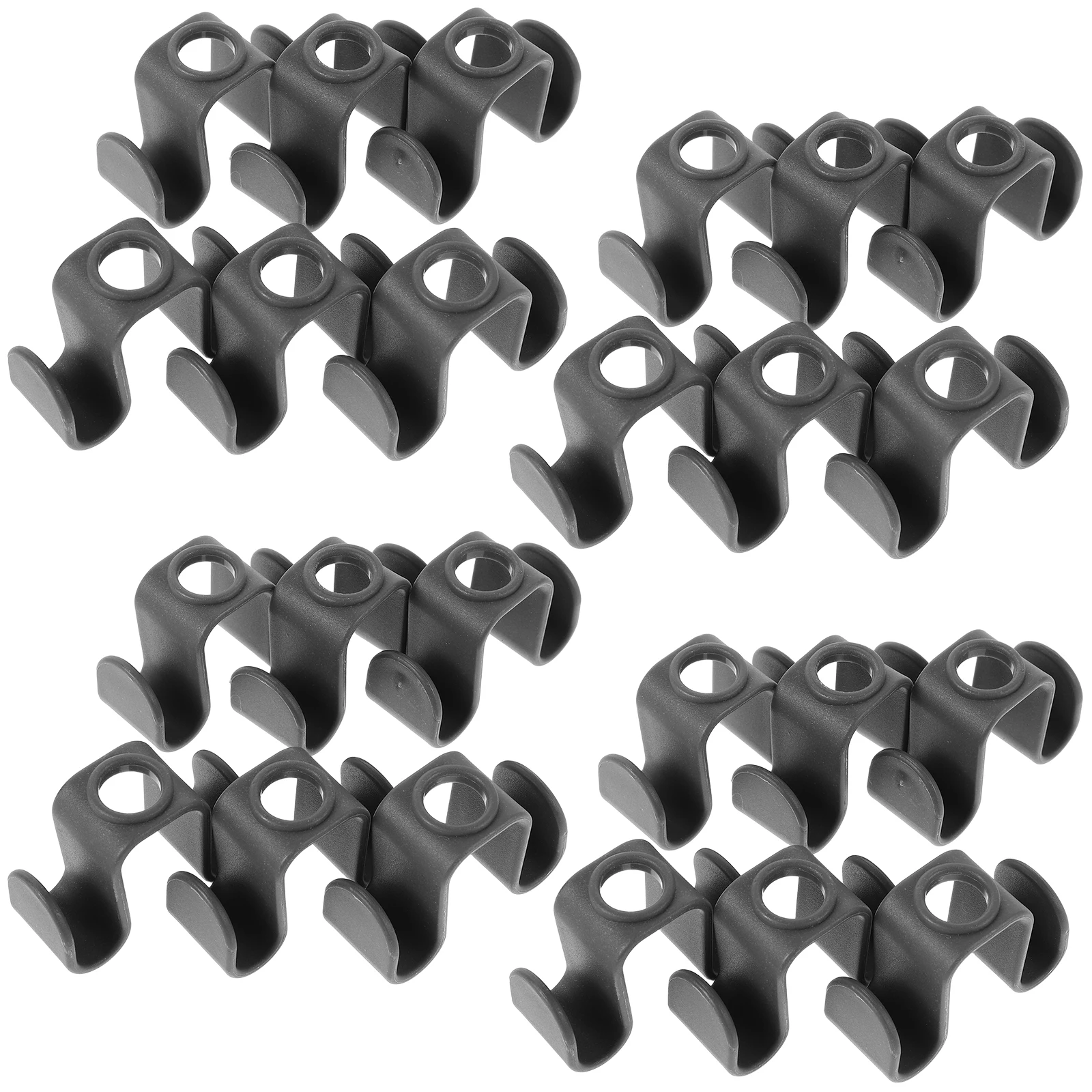 

30pcs Hanger Connection Hooks Space Saver Plastic Stackable Closet Wardrobe ganizers Clothing Storage Solutions