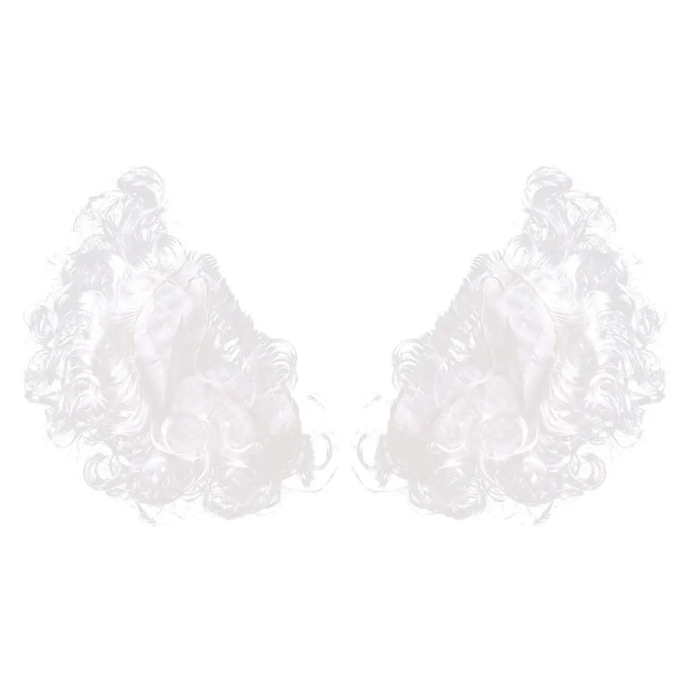 

2Pcs Santa Claus Fake Beard Beard Costume Party Props Christmas Cosplay Mustache Accessories Santa Claus Accessories