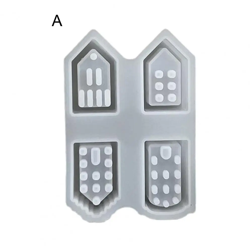 Multiple Casting Options Mold Silicone House Mold Holiday Celebration House Silicone Mold for Candle Making Plaster for Crafting