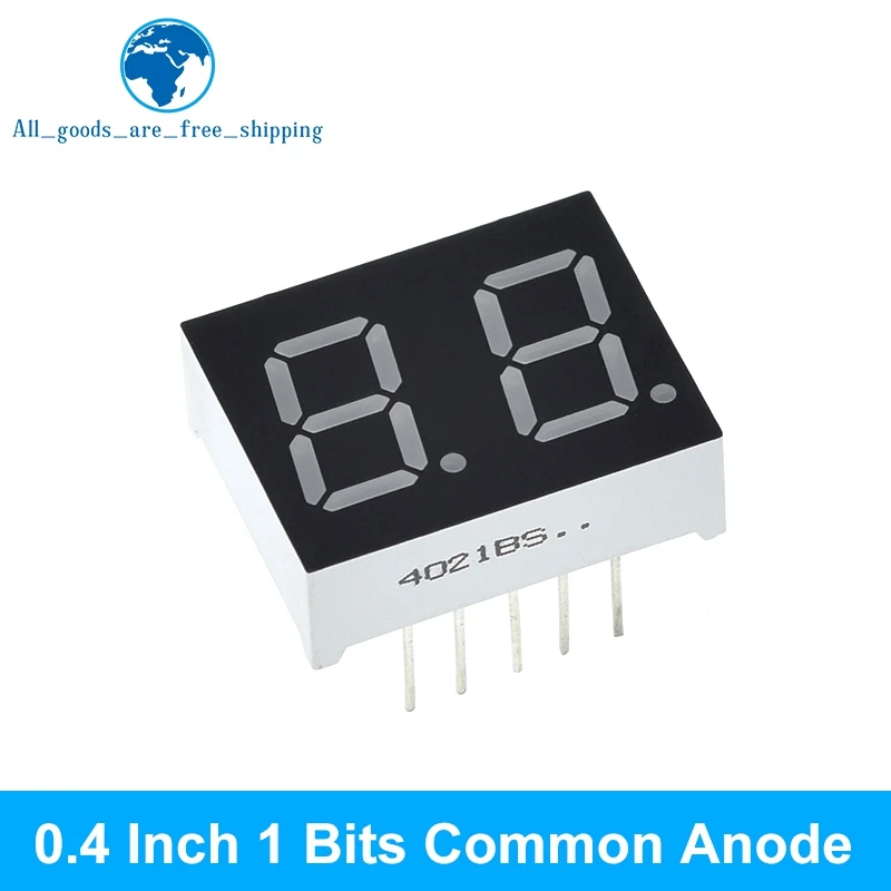 Tubo Digital Display LED para Arduino, ânodo comum cátodo, Display LED, DIY Red Board, 1Bit, 2 Bit, 3 Bit, 4 Bit, 0.4 ", 7 Segment