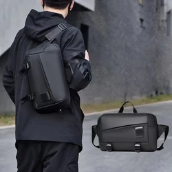 High Quality Trend Men's Cross Body Bag IPad Zip Waterproof Fashion Designer Chest Bag Daily Sport Cycling Sling Shoulder Bag