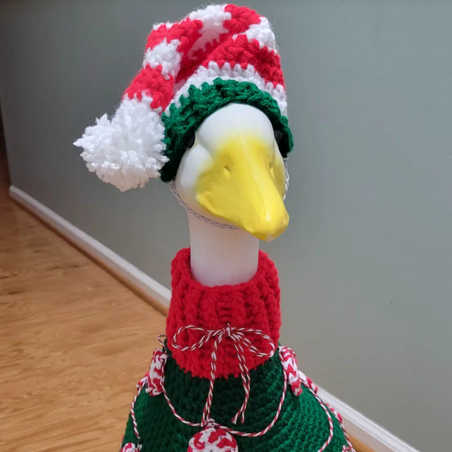 Pet Supplies Christmas goose style suit clothes crocheted Creative Cute Washable Clothes Pet Mascotas Accessories costume