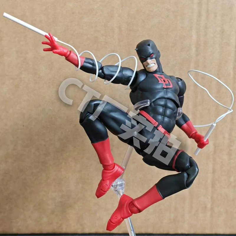 

Cttoys Mafex 223 New Black Daredevil Matt Murdock Marvel Comics 1 12 Масштаб Шарнирная фигурка манги Коллекционная игрушка