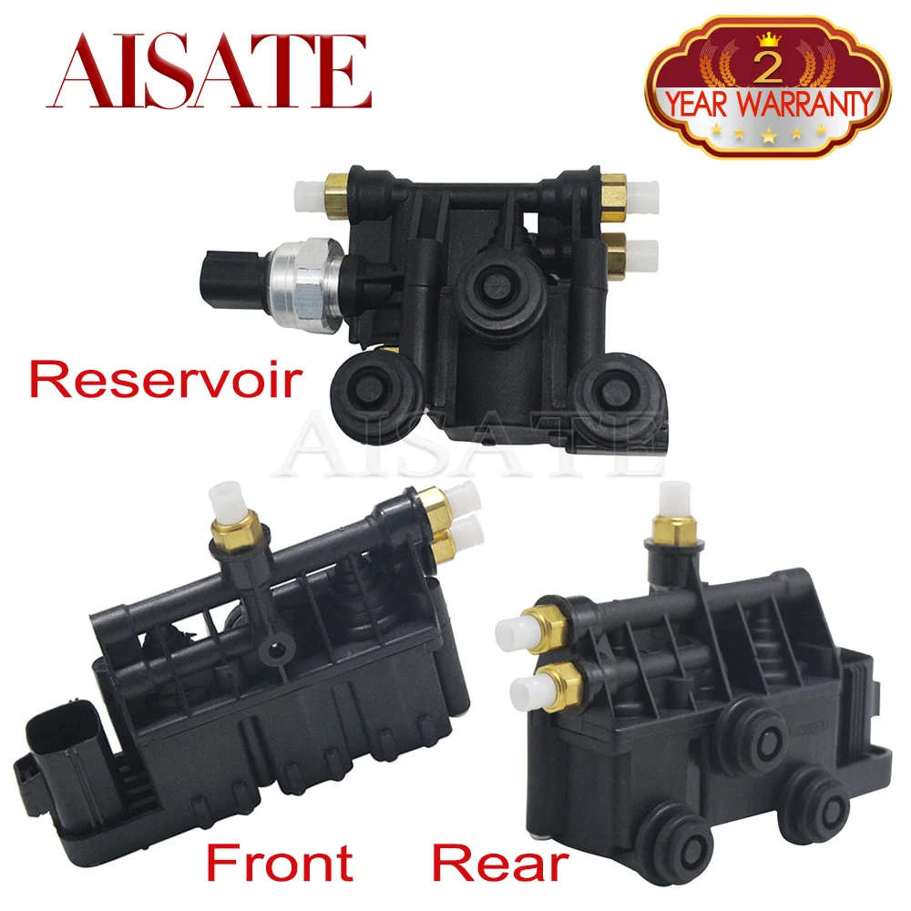 

3PCS Front Rear Reservoir Air Suspension Solenoid Valve Block For Land Rover Range Rover Sport L320 Discovery 3/4 LR3 LR4 L319