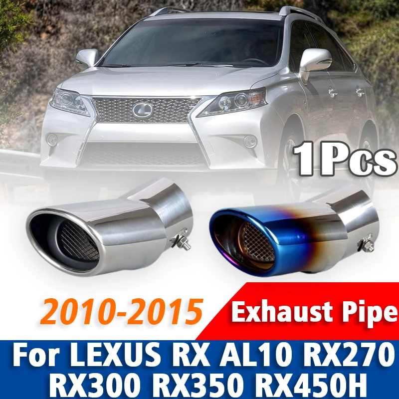 

1Pcs For Lexus RX AL10 RX270 RX300 RX350 RX450H 2010-2015 Stainless Steel Exhaust Pipe Muffler Tailpipe Muffler Tip Accessories