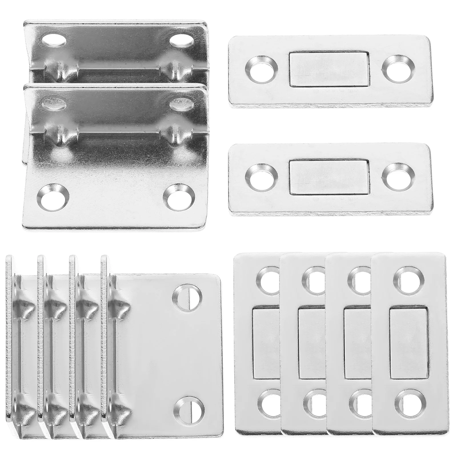 6 Set Cabinet Door Suction Magnet Magnets Stainless Steel Magnetic Hooks