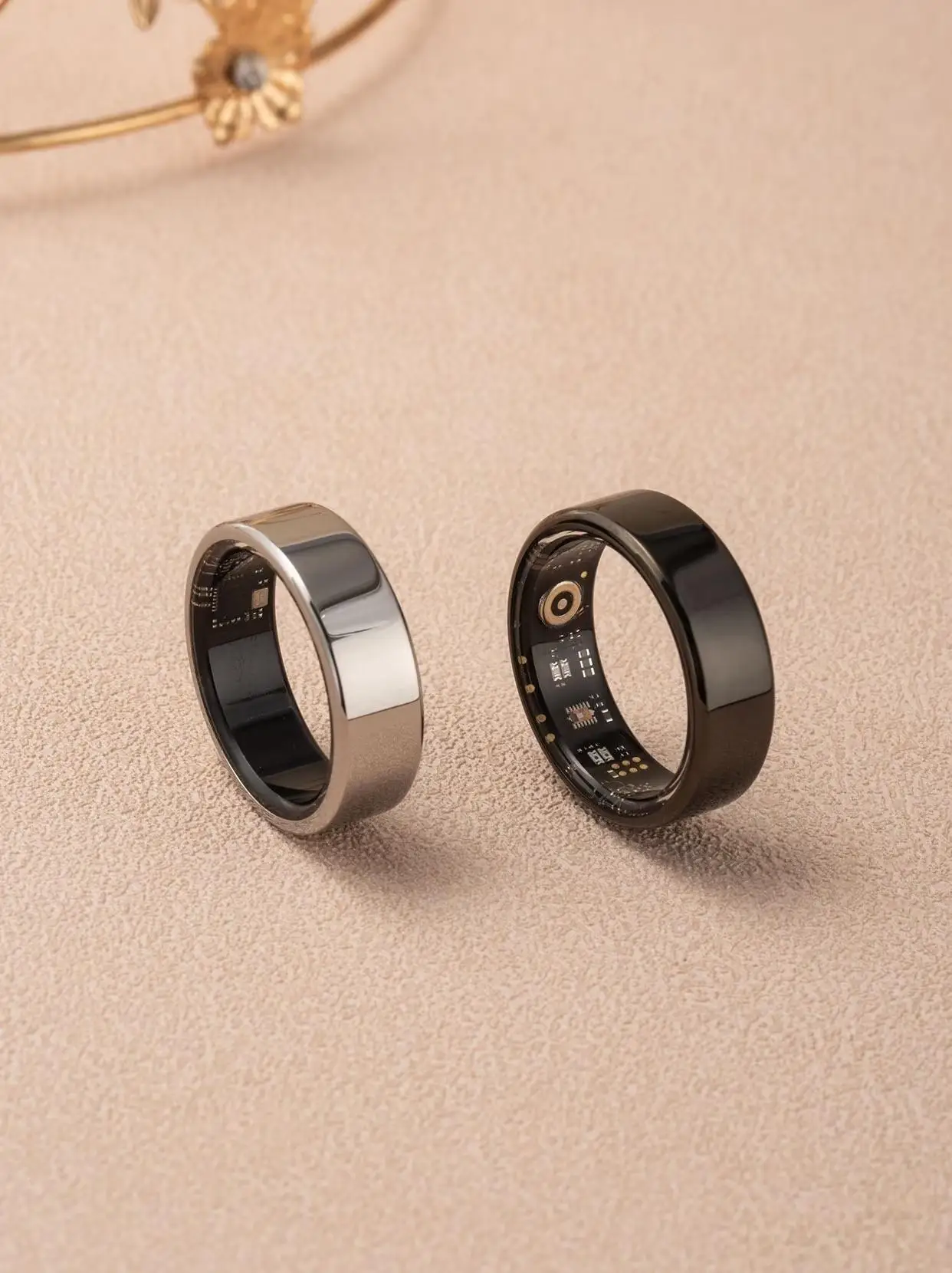 Amovan Smart Ring Luxury All Day Sleep Long Battery GPS Sports Health Fitness Stress Temperature Ring for Apple Samsung Phone image 2