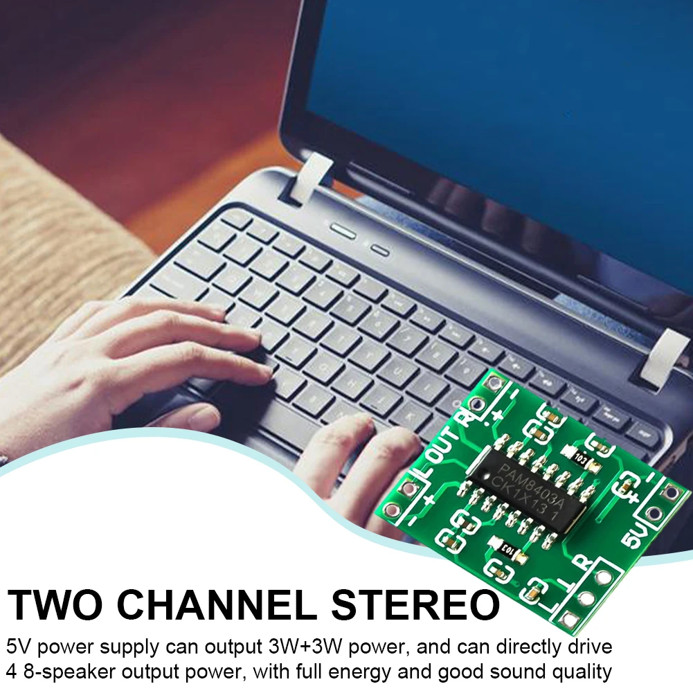 PAM8403 وحدة مكبر كهربائي الصوت 2.5 فولت-5.5 فولت 2 قنوات سوبر ستيريو صغير الصوت أمبير مجلس فئة D USB امدادات الطاقة لاردوينو #4