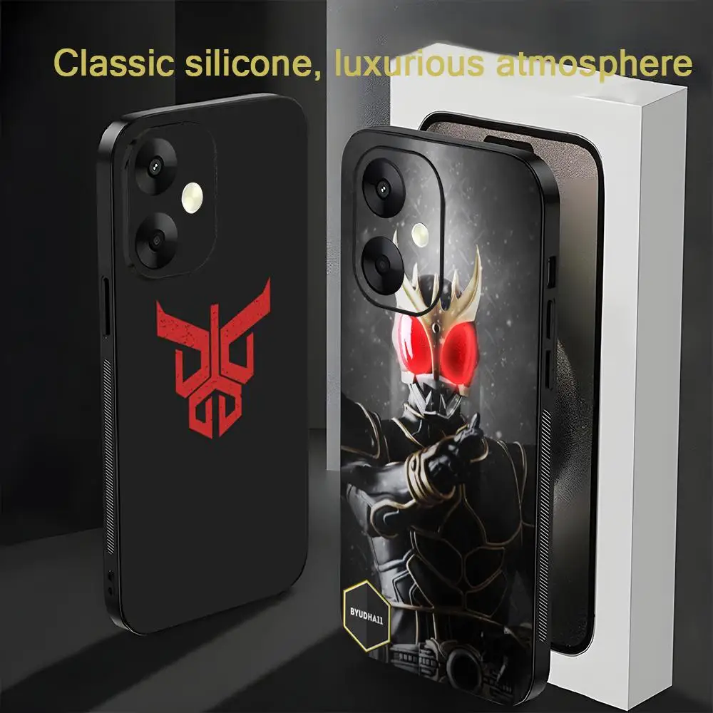 Kuuga K-Kamen R-Rider Cool Phone Case For Xiaomi Redmi 14C 13C 12C Note14 13 12 11 10 Pro Plus S Soft Black Phone Cover