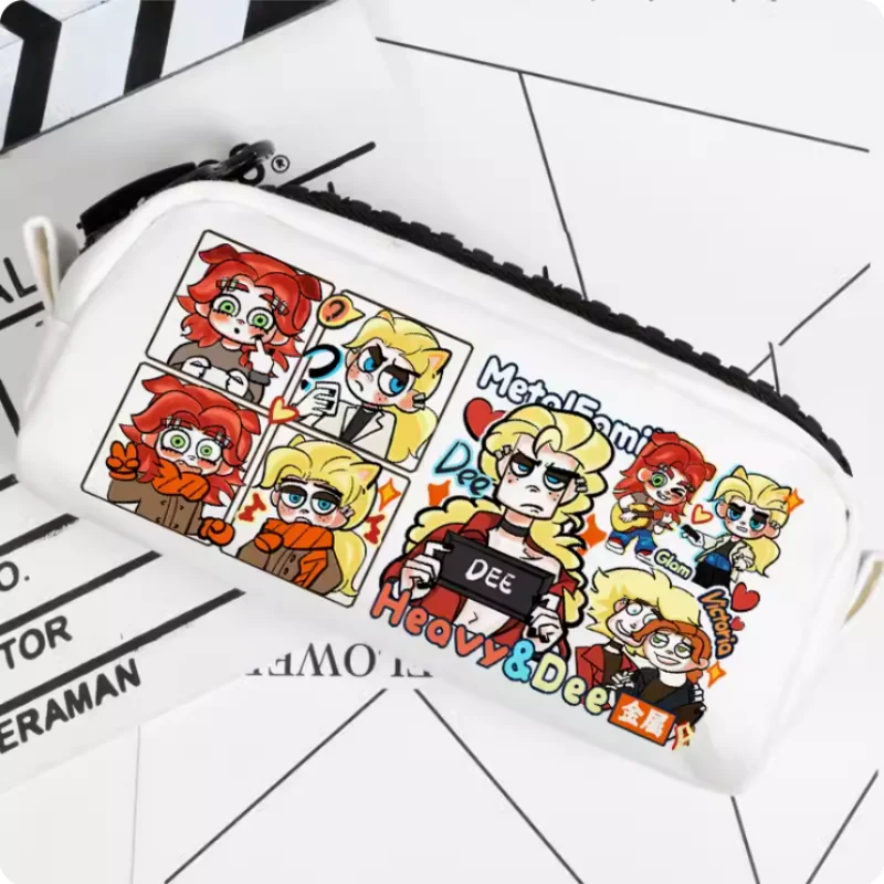 Anime Metal Family Dee Heavy Pencil Case Oxford Canvas Storage Bag Pencil Box Pencilcase School Pen Bag 2501