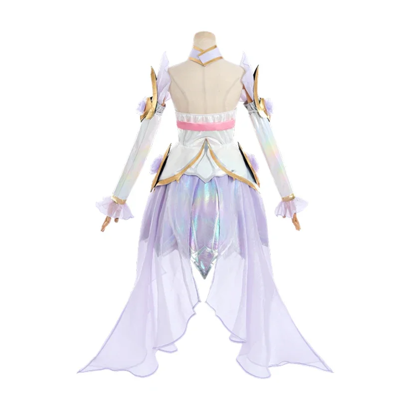 ROLECOS LOL Crystal Rose Seraphine Cosplay Costume Game LOL Seraphine Rose Design Outfit Halloween Women Suit New Skin