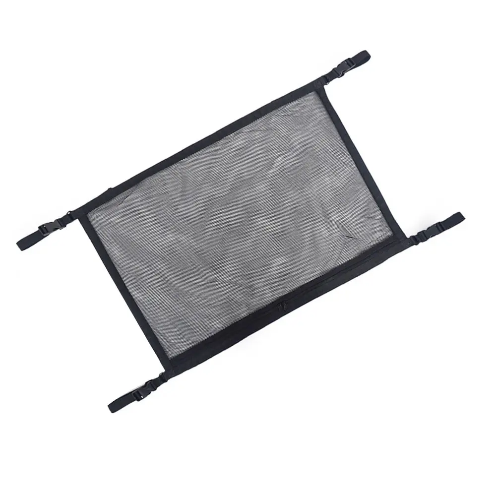 

Car Roof Storage Bag Large Capacity Polyester Mesh ganizer Hanging Pouch Adjustable Straps Compact Car Interior Solution