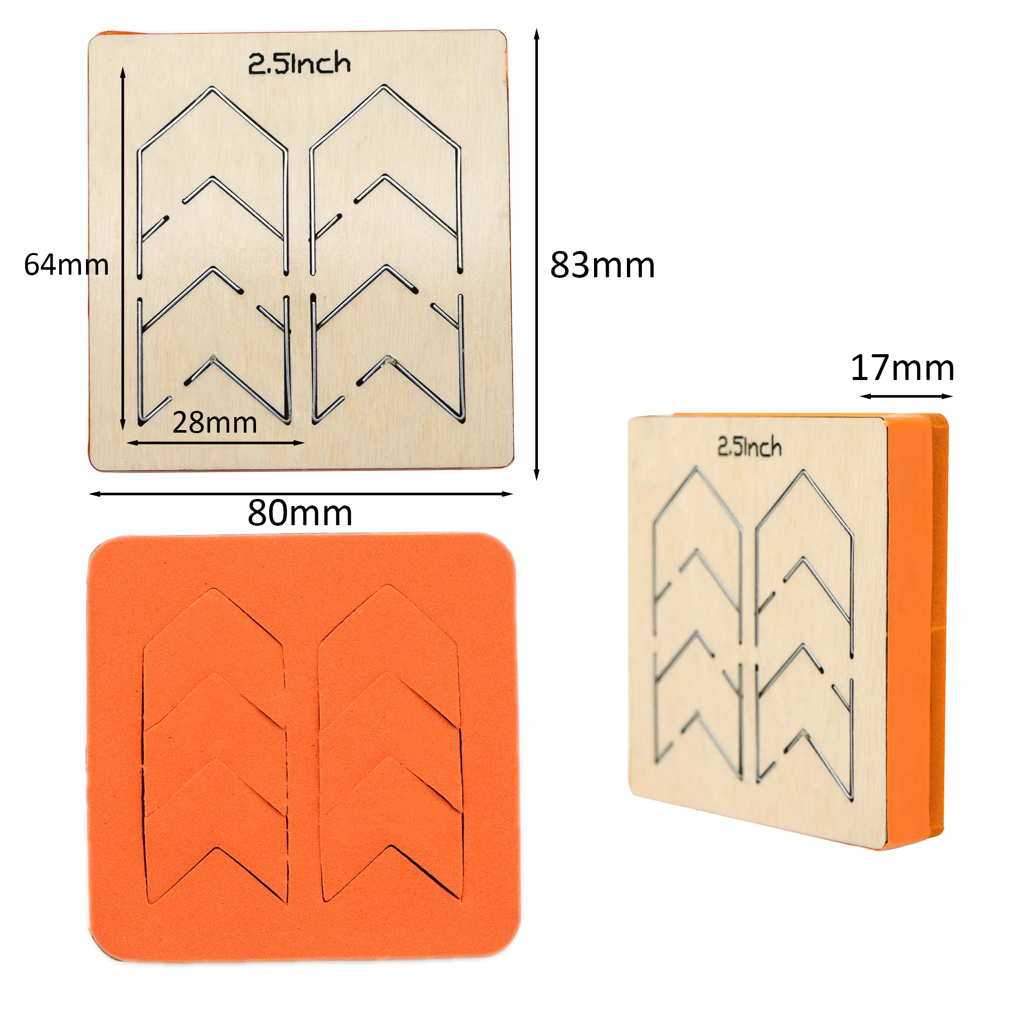 Earring Diy Knife Mold Bow Wooden Cutting Dies Cutting Mold Hair Clips Suitable For Common Big Shot And Sizzix Machines