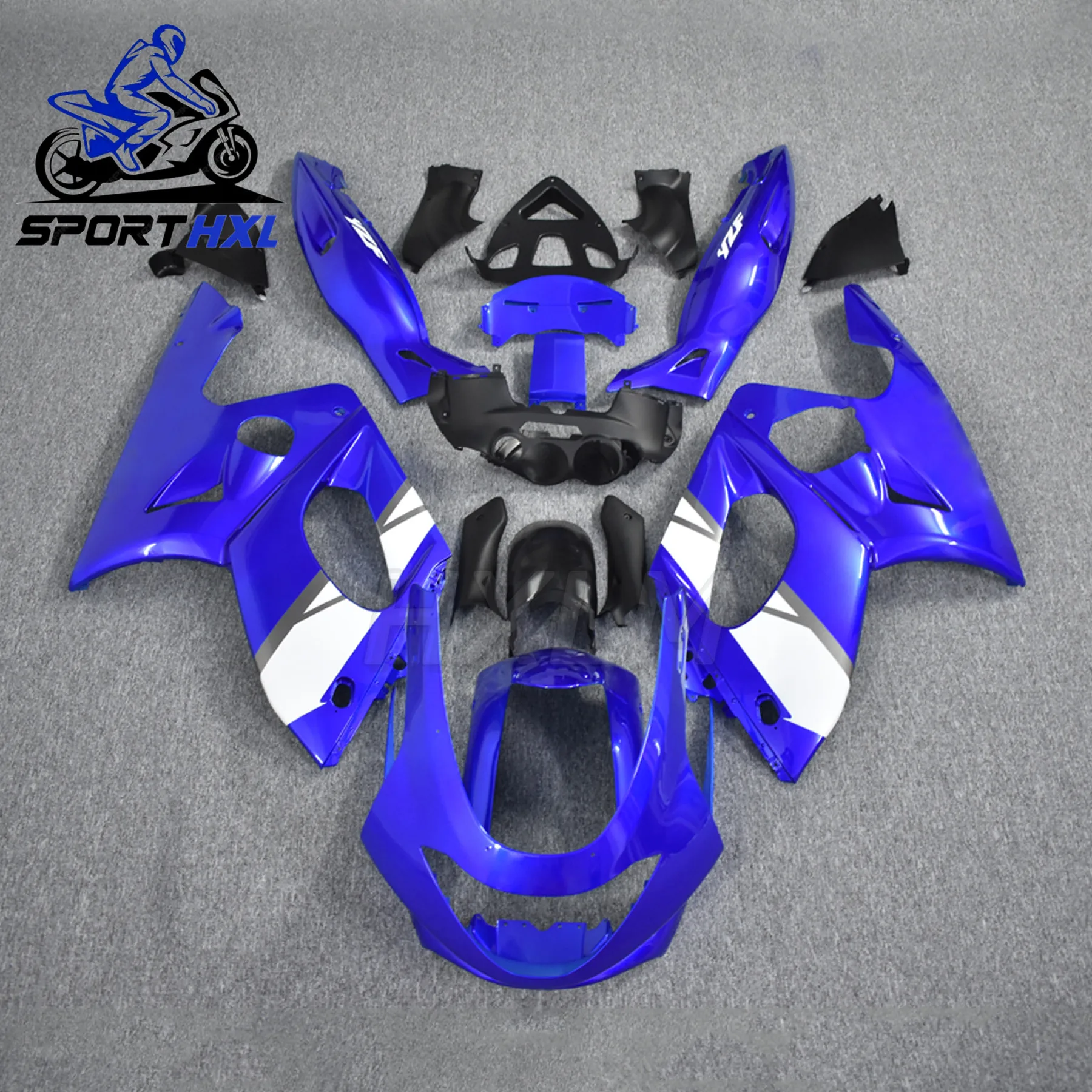 New ALL Black Fairings Kit Fit For Yamaha YZF600 97 98 99 00 01 02 and 1997-2007 ABS Motorcycle Fairing parts
