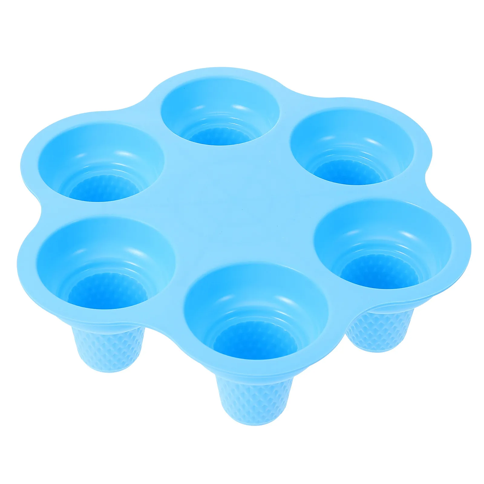 Premium Flexible Silicone Ice Cream Mold 6 Cavity for DIY Healthy Ice Cream No Artificial Colors Preservatives Easy Release