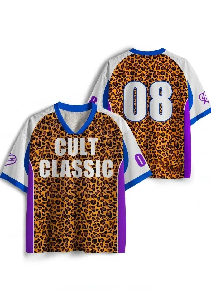 Unisex T‑Shirt 2026 Fashion Trend Leopard Print Classic Sportswear Culture Short Sleeve Top