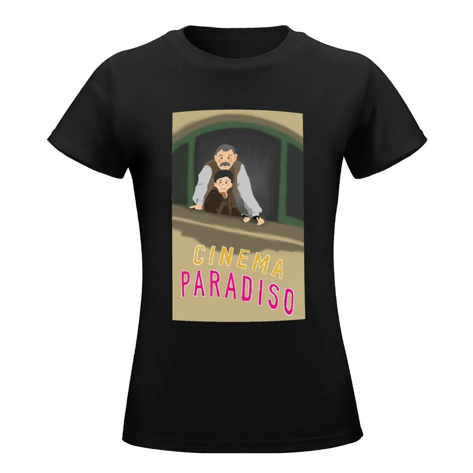 [movie] CInema Paradiso, 1988 T-Shirt korean fashion Blouse black t-shirts for Women