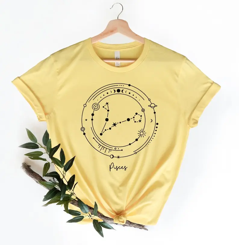 Presente de libra astrologia horóscopo constelações moda engraçado gráfico harajuku camisetas femininas coreano o pescoço casual manga curta t