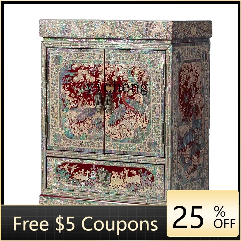 YFY  jewelry box Pingyao push light lacquer storage box gift jewelry cabinet home decoration accessories