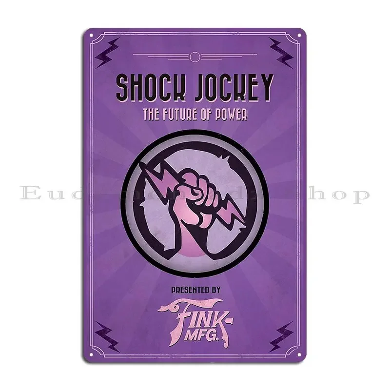 Shock Jockey Edeas Metal Sign Create Living Room Customize Bar Cave Living Room Tin Sign Poster