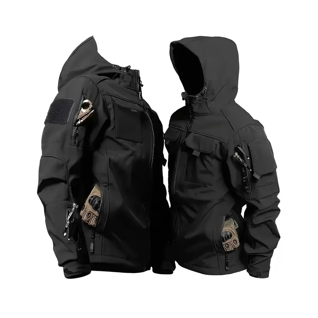 American - Style Tactical 3 - Proof Functional Soft - Shell Jacket for Men. Waterproof, Windproof, High - end American - Style