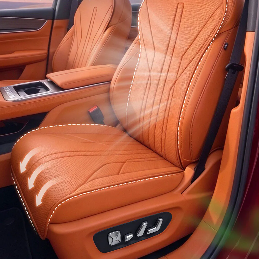 Original Color Leather Seat Cushion For BYD Great Tang Da Tang Car Accessories Scratch-resistant And Wear-resistant Seat Cover