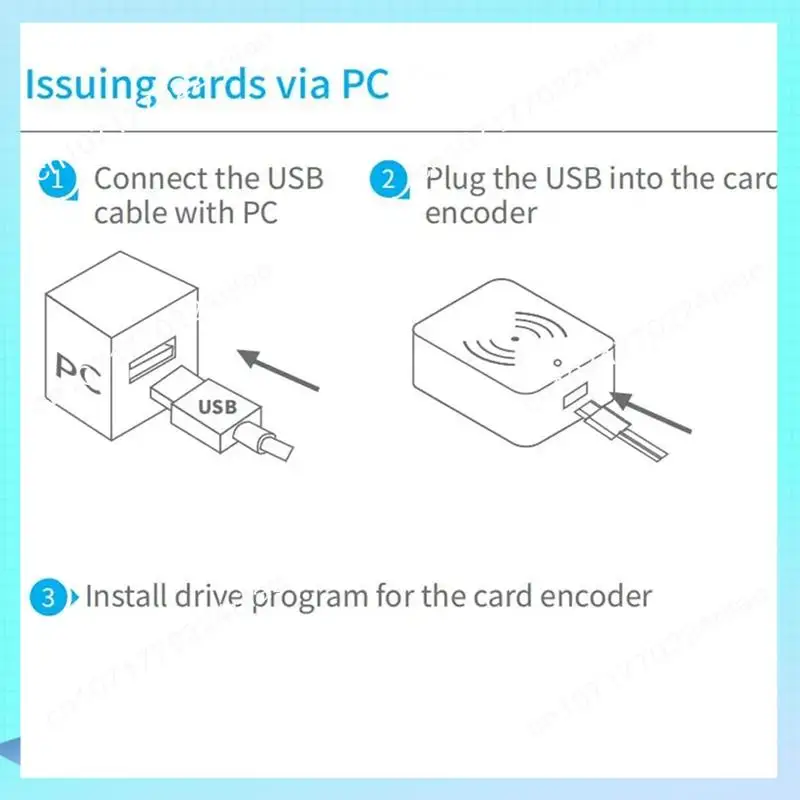 A17Z TTLOCK Smart Card Encoder NFC 13.56M M1 IC Card Reader RFID Chip Scanner For TT Hotel TT Renting System Software Hotel