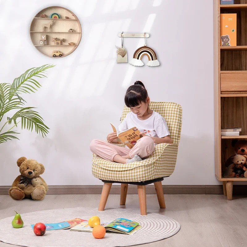 Children's Sofa Chair Can Be Disassembled and Washed Reading Corner Study Rotating Small Sofa Balcony Reading Chair