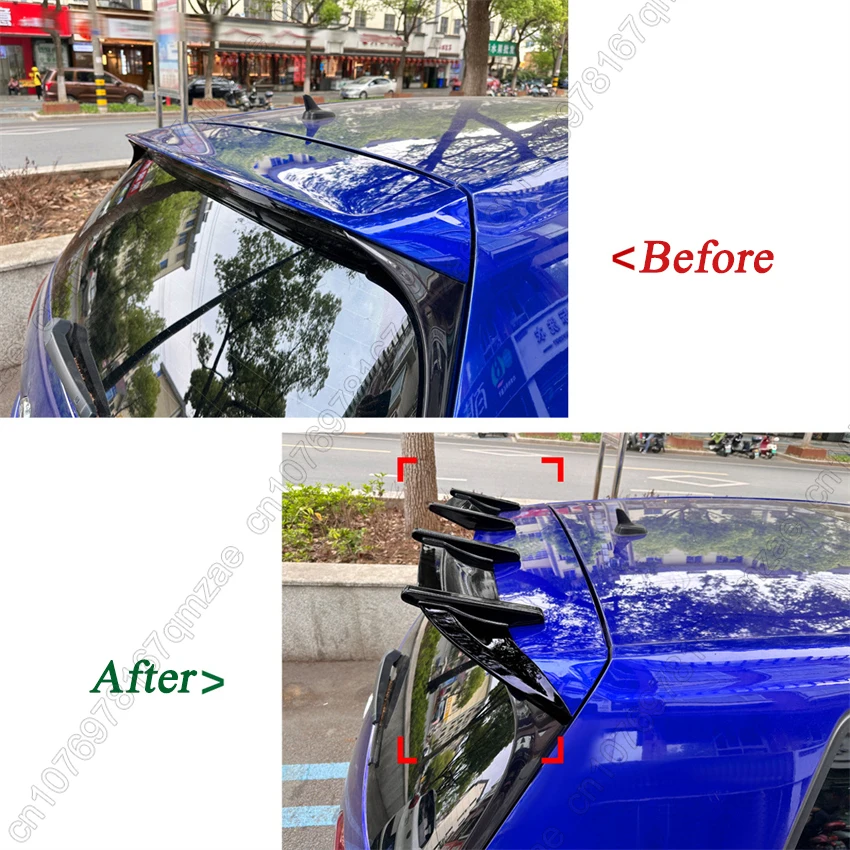 لسيارة VW Volkswagen Golf 7 MK7 7.5 GTI GTD R 2013-2020 أجنحة سبويلر خلفية للسيارة AK نمط خلفي لسقف السيارة أطقم سبويلر