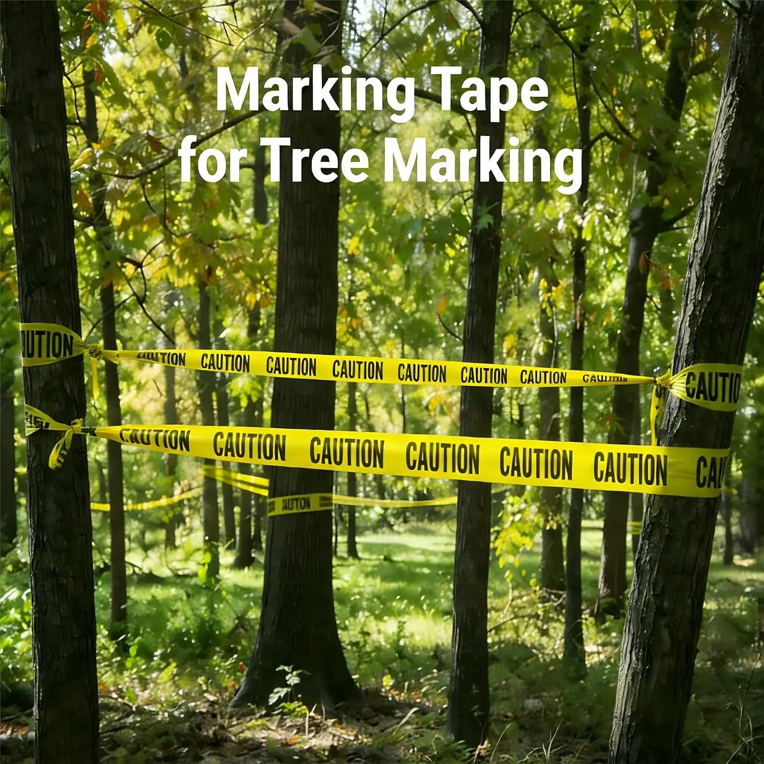 1 Roll Premium Yellow Caution Tape, Halloween Decoration Tape for Party, Haunted House, Indoor & Outdoor Warning