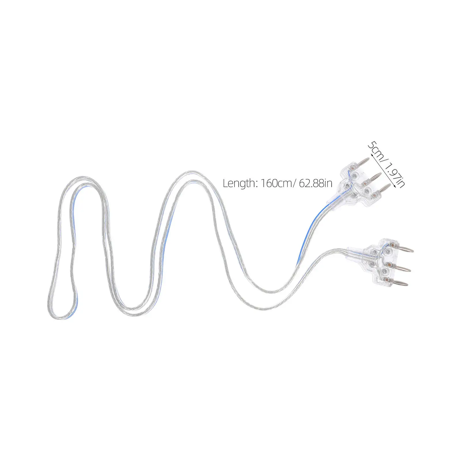 High Sensitivity Foil Epee Body Cord with Transparent Plugs – Universal Fencing Equipment for Adults